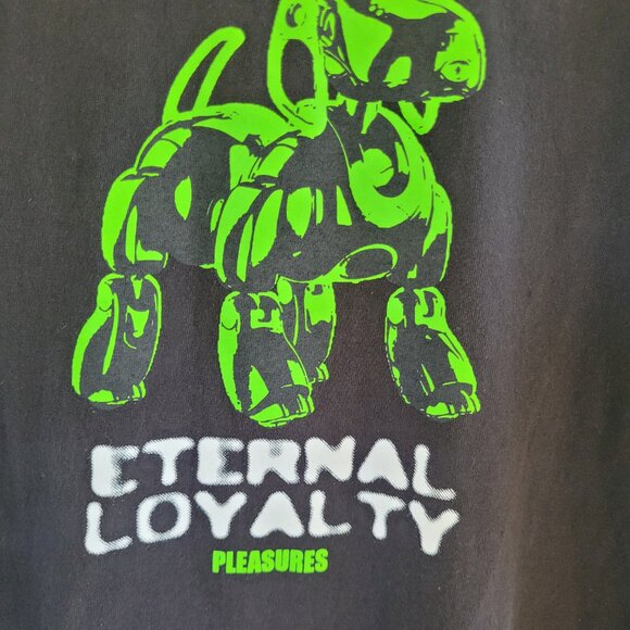 Pleasures "Eternal Loyalty" AIBO Robot Dog Graphic T-Shirt Streetwear Size XL - Picture 2 of 4